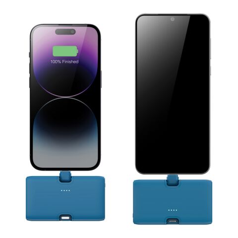 Urban Vitamin Los Angeles 20W PD powerbank i RCS rplast blå | Inget reklamtryck | Inte tillgängligt | Inte tillgängligt
