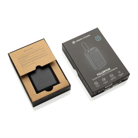 Urban Vitamin Fullerton RCS återvunnen 10.000 20W PD powerba svart | Inget reklamtryck | Inte tillgängligt | Inte tillgängligt