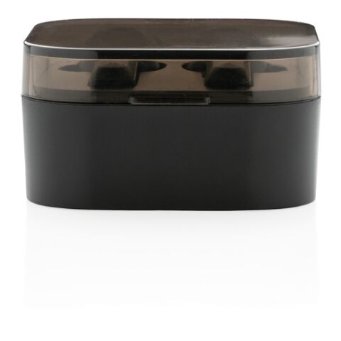 TWS öronsnäckor i trådlöst laddningsfodral svart | Inget reklamtryck | Inte tillgängligt | Inte tillgängligt