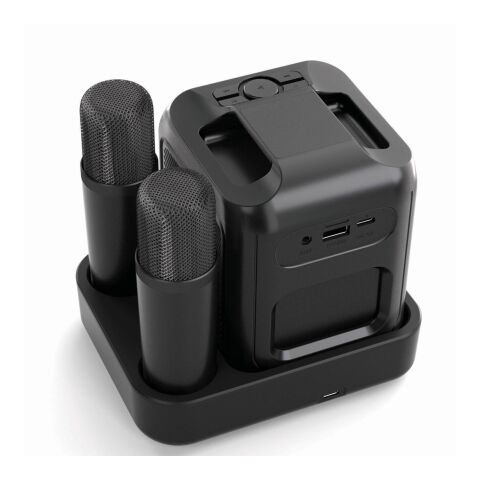 Singvibe RCS karaoke set med dubbelmikrofon svart | Inget reklamtryck | Inte tillgängligt | Inte tillgängligt