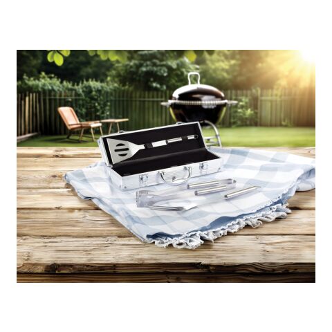 BBQ-box 3 delar silver-svart | Inget reklamtryck | Inte tillgängligt | Inte tillgängligt | Inte tillgängligt