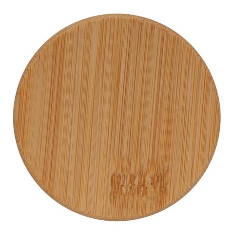 Dubbelväggigt borosilikatglas med bambulock, 350ml, 2-pack vit | Inget reklamtryck | Inte tillgängligt | Inte tillgängligt