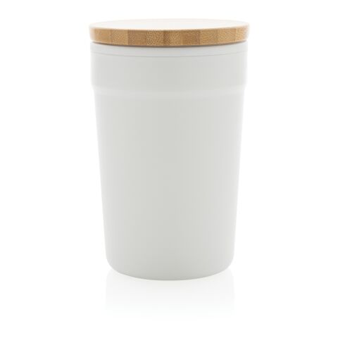 GRS RPP mugg med FSC® bambulock vit | Inget reklamtryck | Inte tillgängligt | Inte tillgängligt