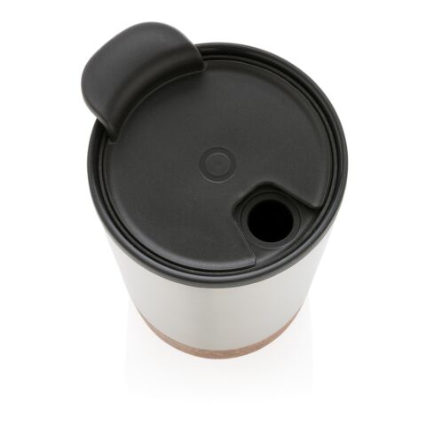 GRS RPP stainless steel kork mugg silver | Inget reklamtryck | Inte tillgängligt | Inte tillgängligt