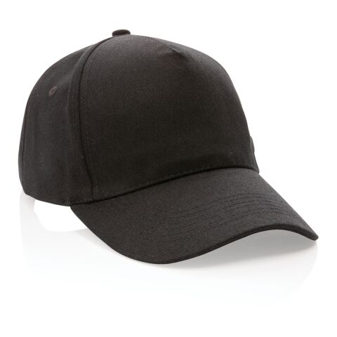 Impact 5 paneler keps, 280gr återvunnen bomull AWARE™ svart | Inget reklamtryck | Inte tillgängligt | Inte tillgängligt | Inte tillgängligt