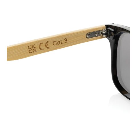 Prism RCS solglasögon av återvunnen plast med bambubåge brun | Inget reklamtryck | Inte tillgängligt | Inte tillgängligt