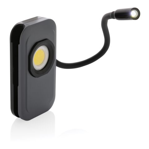 Gear X USB uppladdningsbar arbetslampa, RCS återvunnen plast grå | Inget reklamtryck | Inte tillgängligt | Inte tillgängligt