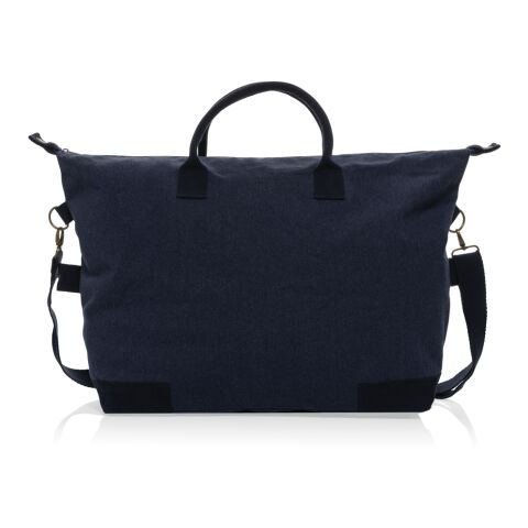 Kezar AWARE™ 500 gsm weekendväska i återvunnen canvas marinblå | Inget reklamtryck | Inte tillgängligt | Inte tillgängligt | Inte tillgängligt