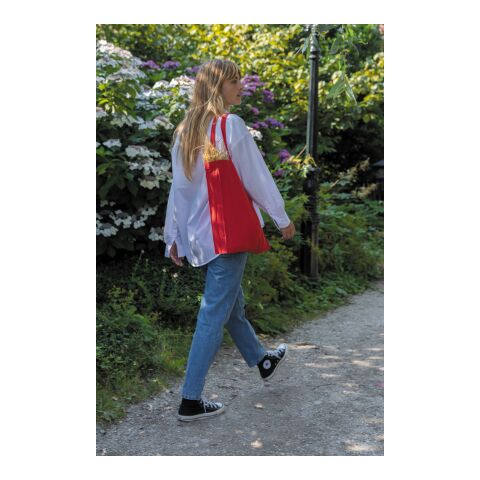 Impact AWARE™ shoppingkasse m. bälg, återvunnen bomull 145gr röd | Inget reklamtryck | Inte tillgängligt | Inte tillgängligt | Inte tillgängligt