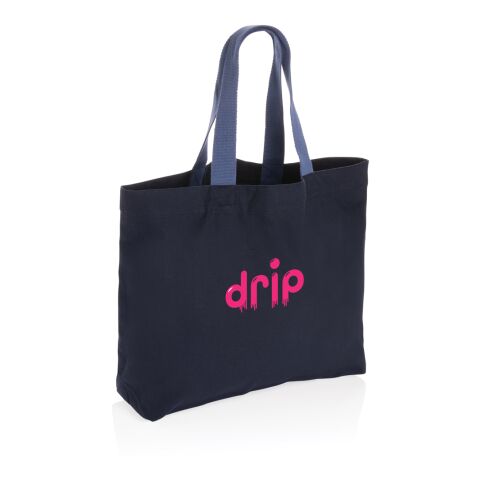 Impact Aware™ stor tote-väska 240 gsm ofärgad rcanvas marinblå | Inget reklamtryck | Inte tillgängligt | Inte tillgängligt | Inte tillgängligt