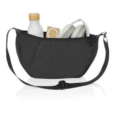 Crescent XL AWARE™ RPET slingväska svart | Inget reklamtryck | Inte tillgängligt | Inte tillgängligt | Inte tillgängligt