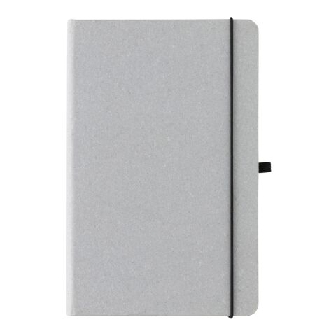 A5 hardcover anteckningsbok i återvunnet läder ljusgrå