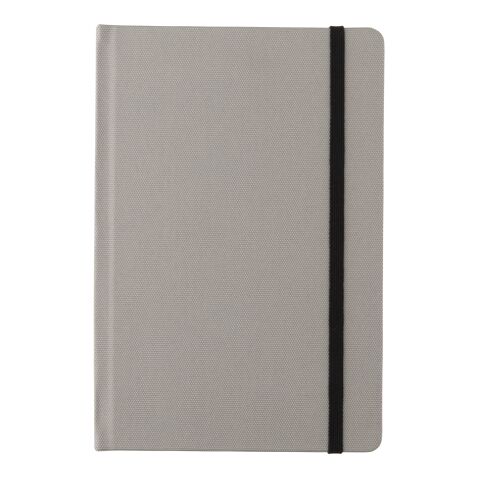 A5 anteckningsbok GRS certifierad RPET grå-svart | Inget reklamtryck | Inte tillgängligt | Inte tillgängligt