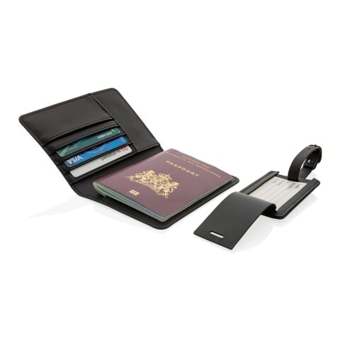 Swiss Peak gåvoset för resa GRS återvunnen PU svart | Inget reklamtryck | Inte tillgängligt | Inte tillgängligt