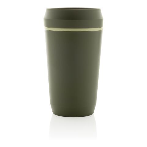 Topl To Go-glas av återvunnen plast Patenterat 360-lock 354 grön | Inget reklamtryck | Inte tillgängligt | Inte tillgängligt