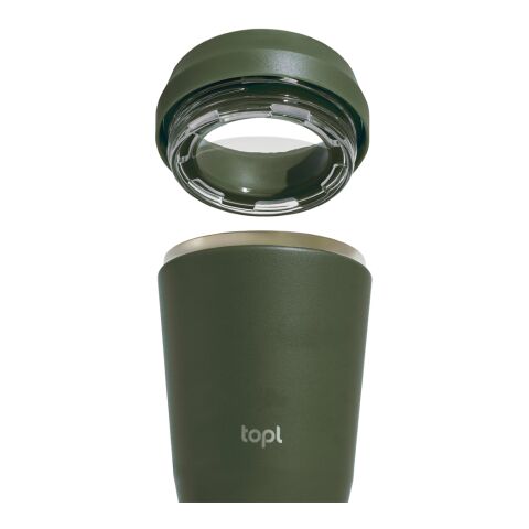 Topl To Go-glas i återvunnet stål Patenterat 360-lock 235 ml grön | Inget reklamtryck | Inte tillgängligt | Inte tillgängligt