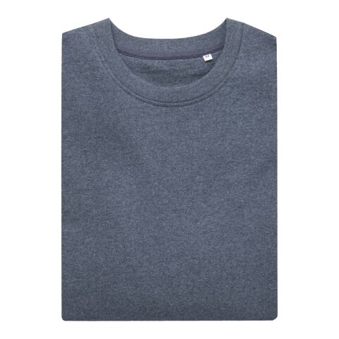 Iqoniq Denali sweatshirt i återvunnen ofärgad bomull heather navy | XXXL | Inget reklamtryck | Inte tillgängligt | Inte tillgängligt | Inte tillgängligt