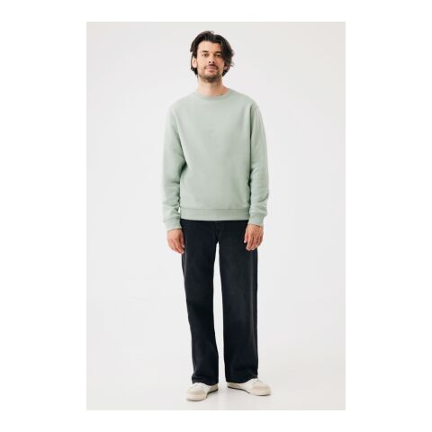IQONIQ Torla sweatshirt i återvunnen bomull Iceberg green | XXXL
