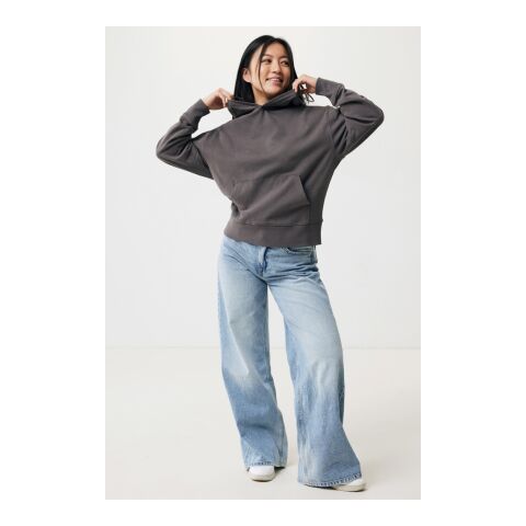 Iqoniq Yoho relaxed fit hoodie i återvunnen bomull stenkol | XL | Inget reklamtryck | Inte tillgängligt | Inte tillgängligt | Inte tillgängligt