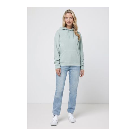 Iqoniq Trivor microfleece hoodie i återvunnen polyester Iceberg green | XL