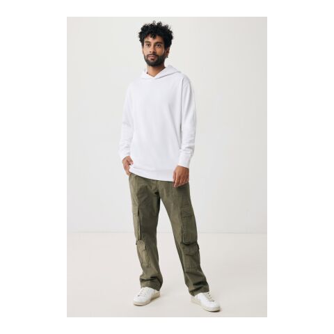 Iqoniq Yengo hoodie  i återvunnen bomull med sidofickor Vit | XXS | Inget reklamtryck | Inte tillgängligt | Inte tillgängligt | Inte tillgängligt