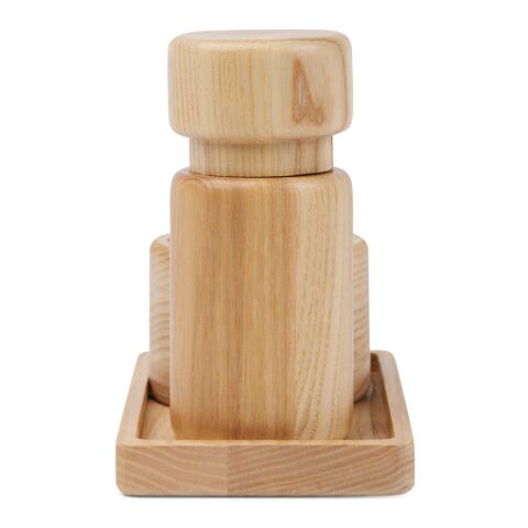 VINGA Retro FSC® askträ salt &amp; peppar set brun | Inget reklamtryck | Inte tillgängligt | Inte tillgängligt