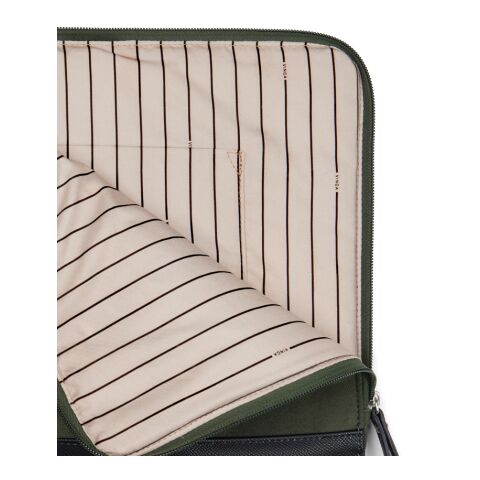 "VINGA Marlow RCS återvunnen polyester 16"" laptopfodral" grön-svart