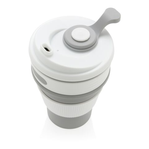 Hopvikbar silikonmugg grå | Inget reklamtryck | Inte tillgängligt | Inte tillgängligt