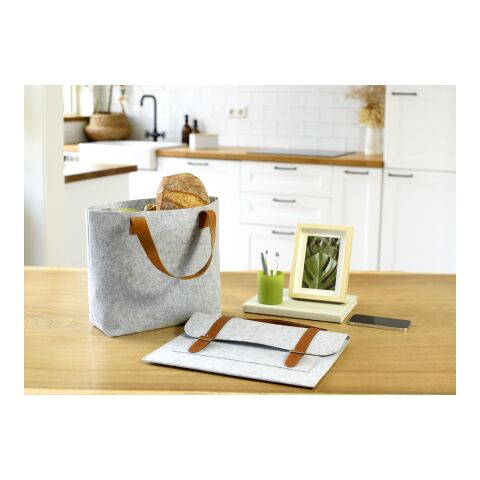 Dokumentväska i RPET filt Grå | Inget reklamtryck | Inte tillgängligt | Inte tillgängligt