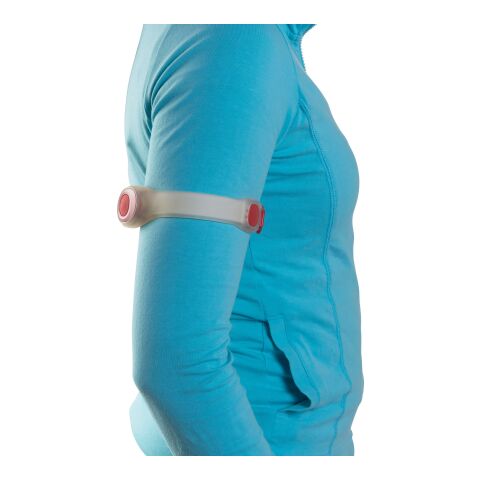 Blinkande armband med två LED-lampor Röd | Inget reklamtryck | Inte tillgängligt | Inte tillgängligt