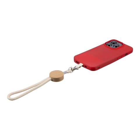 Cotton (D16) phone wristband Maxim beige | Inget reklamtryck | Inte tillgängligt | Inte tillgängligt