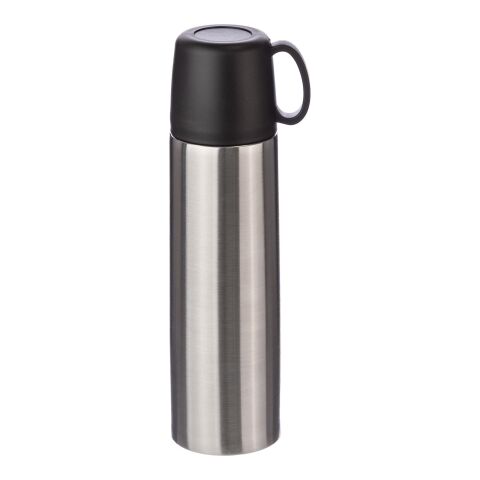 Stainless steel double-walled flask Jan Silver | Inget reklamtryck | Inte tillgängligt | Inte tillgängligt