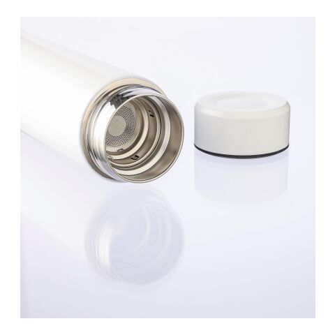 Stainless steel double-walled flask 425 ml Mary Silver | Inget reklamtryck | Inte tillgängligt | Inte tillgängligt