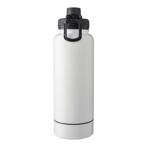 Stainless steel double-walled drinking bottle 1000 ml Nathaniel Svart | Inget reklamtryck | Inte tillgängligt | Inte tillgängligt