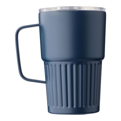 Recycled stainless steel double-walled travel mug (450 ml) Calo Grön | Inget reklamtryck | Inte tillgängligt | Inte tillgängligt