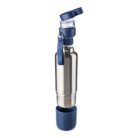 Stainless steel double-walled drinking bottle (500 ml) Zev Blå | Inget reklamtryck | Inte tillgängligt | Inte tillgängligt