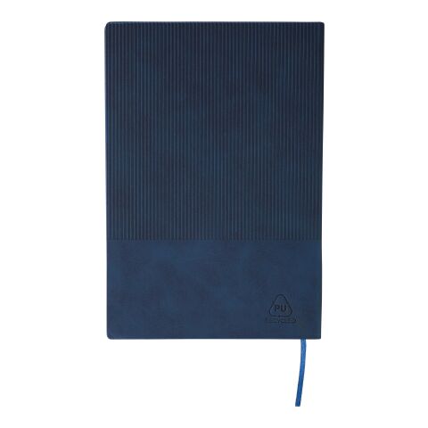 Recycled PU notebook (A5) Elian Blå | Inget reklamtryck | Inte tillgängligt | Inte tillgängligt