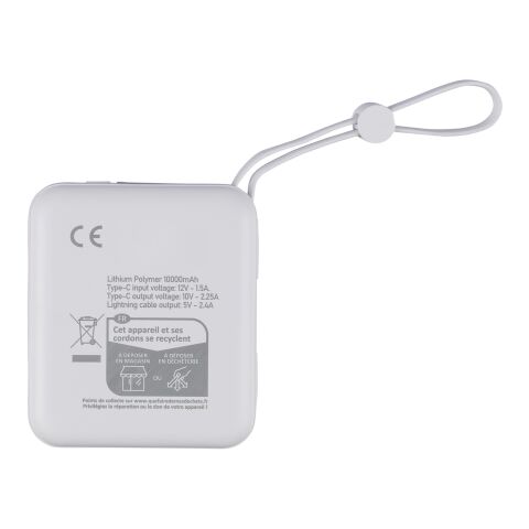 Recycled ABS powerbank Jona Svart | Inget reklamtryck