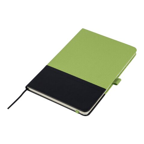 rPET polyester A5 notebook Yuna limegrön | Inget reklamtryck