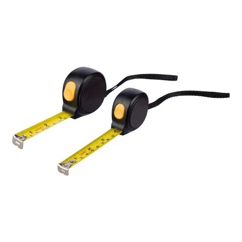 ABS tape measure Akira Svart | Inget reklamtryck