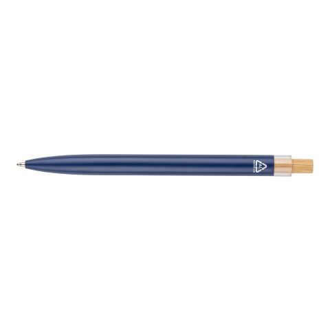 Recycled aluminium lacquered push ballpen Maren Svart