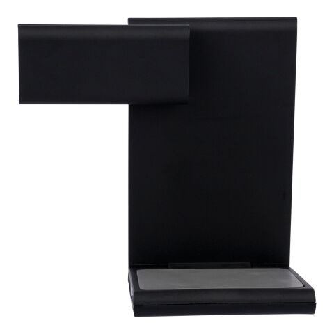 Recycled ABS 3-in-1 magnetic wireless charger Valerio Svart | Inget reklamtryck