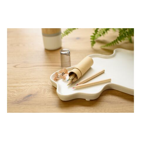 ABS and cardboard tube with pencils Libbie Svart | Inget reklamtryck | Inte tillgängligt | Inte tillgängligt