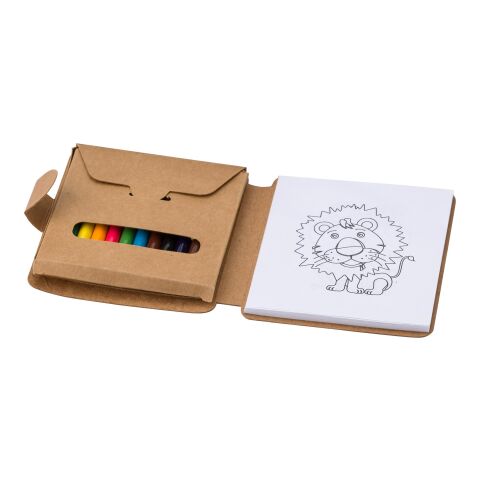 Cardboard coloring set Marlon färgglad | Inget reklamtryck | Inte tillgängligt | Inte tillgängligt