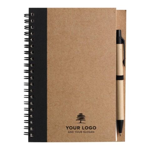 Wire bound notebook with ballpen. Stella Svart | Inget reklamtryck | Inte tillgängligt | Inte tillgängligt