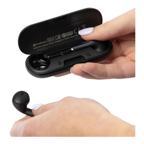 Brandcharger wireless earbuds Aria grå | Inget reklamtryck | Inte tillgängligt | Inte tillgängligt