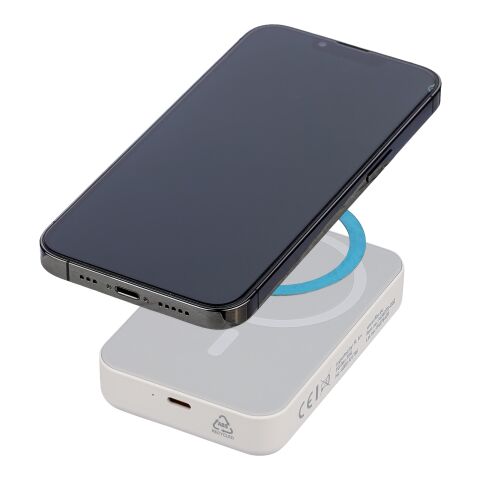 Recycled wireless charger powerbank Meno Vit | Inget reklamtryck | Inte tillgängligt | Inte tillgängligt