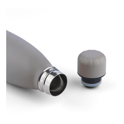 Recycled double-walled drinking bottle 500 ml Sunny Grå | Inget reklamtryck | Inte tillgängligt | Inte tillgängligt