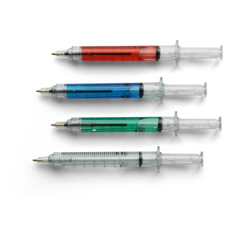 Recycled ABS syringe shaped ballpen Dr. David Ljusblå | Inget reklamtryck | Inte tillgängligt | Inte tillgängligt