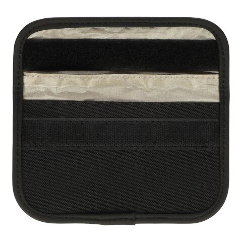 Recycled key and card pouch Ripple Svart | Inget reklamtryck | Inte tillgängligt | Inte tillgängligt